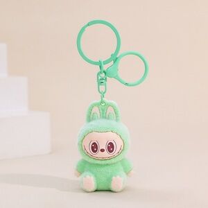 Green Bunny Plush Keychain